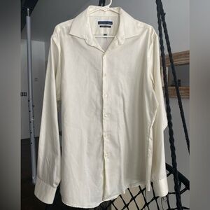 Geoffrey Beene Men's Cream Dress Shirt